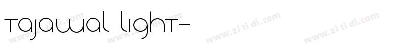 Tajawal Light字体转换